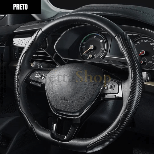 Capa Antiderrapante de Volante Universal - VOLTCARBON™ (Brinde Exclusivo + Frete Grátis até 23:59)