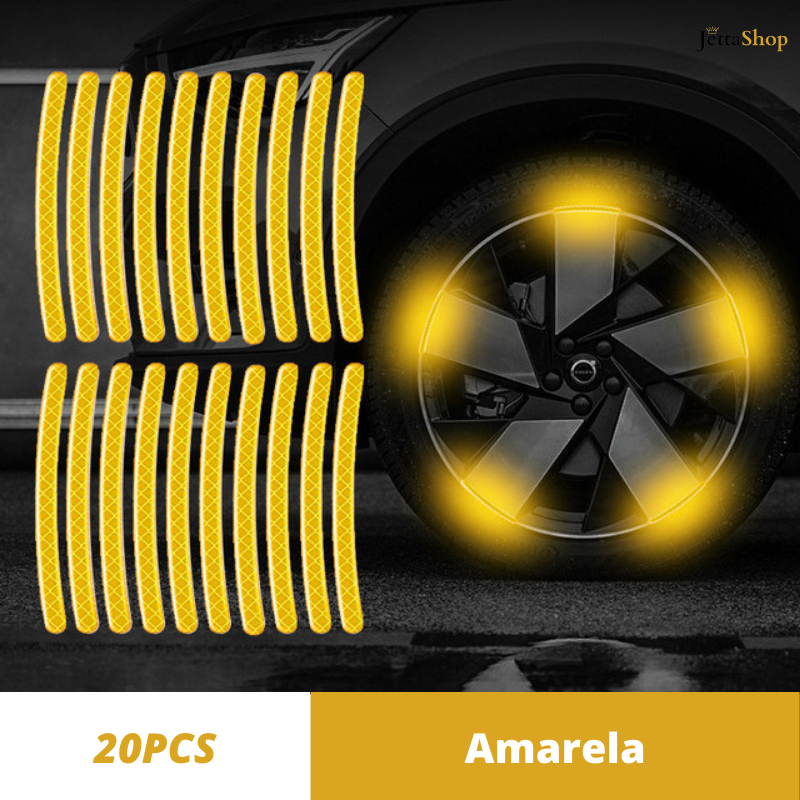 Fita Refletiva para Pneus e Rodas - JettaGlow™ [LIQUIDA NATAL]