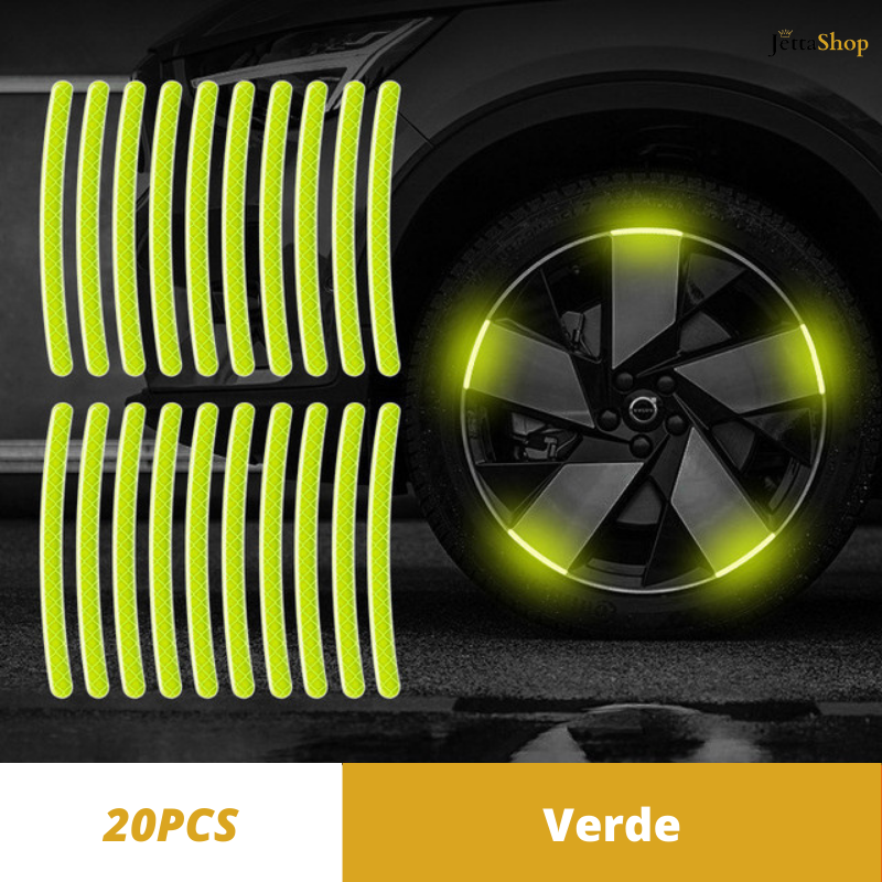 Fita Refletiva para Pneus e Rodas - JettaGlow™ [LIQUIDA NATAL]