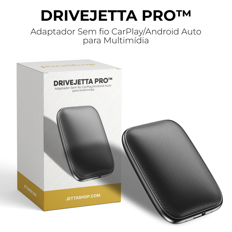 Adaptador Sem fio CarPlay/Android Auto para Multimídia - DriveJetta Pro™ [PROMOÇÃO LIMITADA]