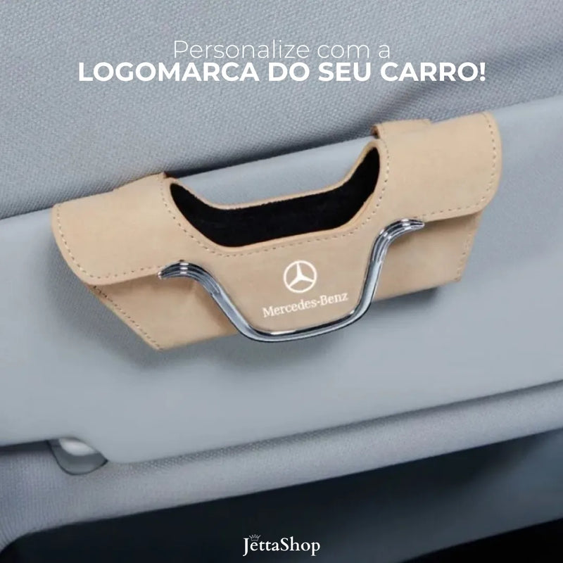 Porta Óculos Automotivo com Aba Magnética - Jetta MagLux™ (ESPECIAL BLACK FRIDAY)