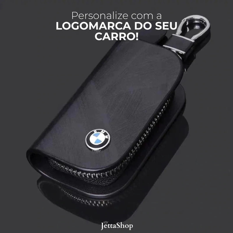 [PAGUE 1 LEVE 2] Capa de Chave Automotiva Artesanal em Couro - JettaLux™ (ESPECIAL PRÉ BLACK FRIDAY)