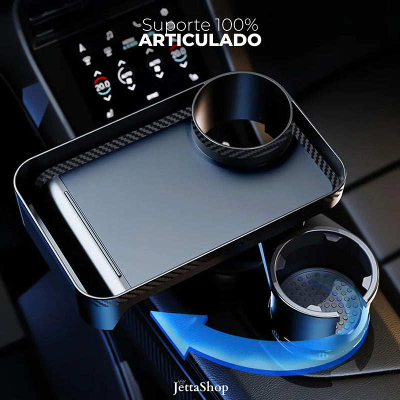 Porta Copos Universal com Mesa Ajustável e Multifuncional - Jetta MultiCup™
