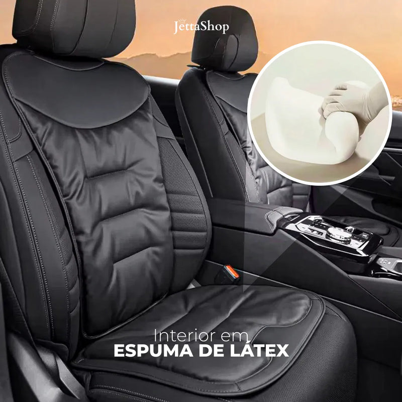 JettaSeat™ - Kit de Almofadas + Encosto de Assento Automotivo Personalizados (LANÇAMENTO 2025)