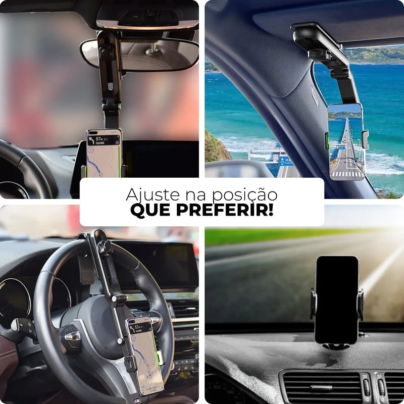 MultiHolder™ - Suporte de Celular Automotivo 4 em 1 [BRINDE EXCLUSIVO]