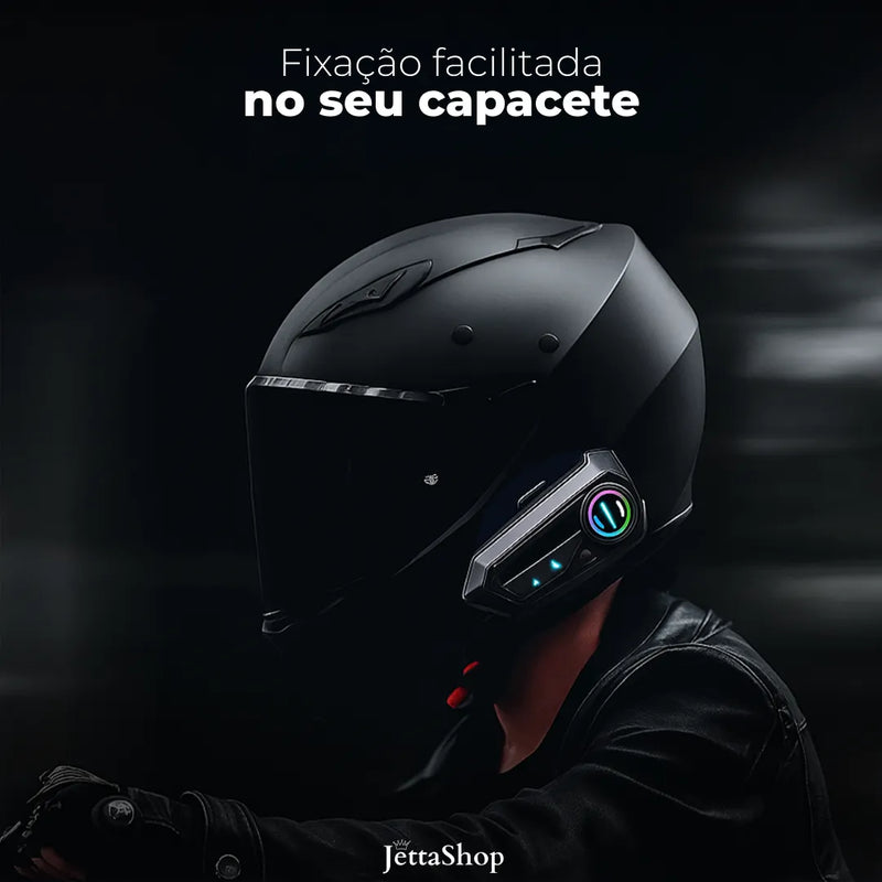 Fone de Ouvido e Microfone Sem Fio para Capacete Universal - JettaLink™ [ESTOQUE LIMITADO]