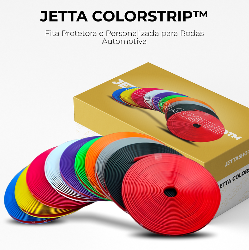 Fita Protetora e Personalizada para Rodas Automotiva - Jetta ColorStrip™ [PROMOÇÃO EXCLUSIVA ATÉ 23:59 DE HOJE]