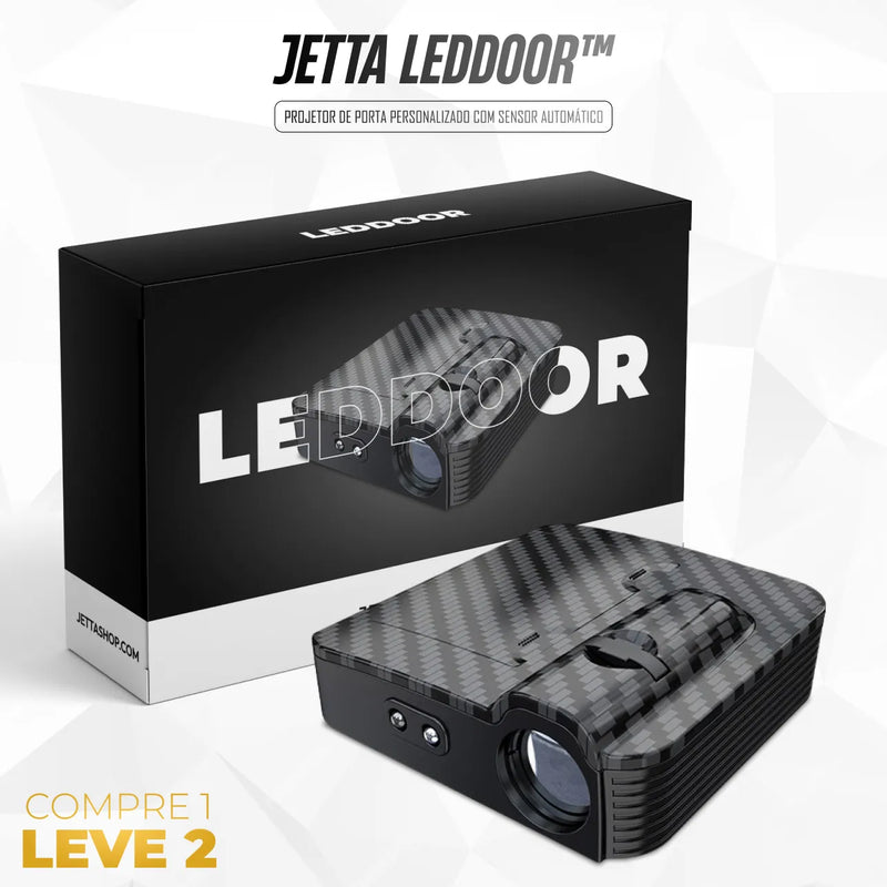 [PAGUE 1 LEVE 2] Projetor de Porta Personalizado com Sensor Automático - Jetta LedDoor™