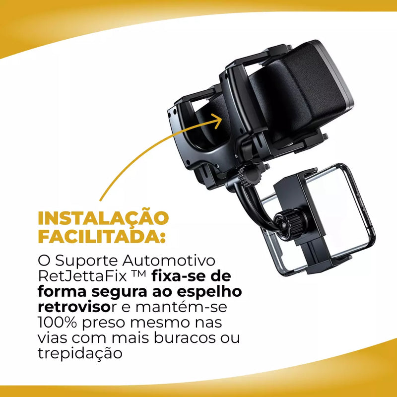 RetJettaFix ™ - Suporte para celular giratório e retrátil para carros (Frete Grátis + Brinde Exclusivo para os 100 primeiros)