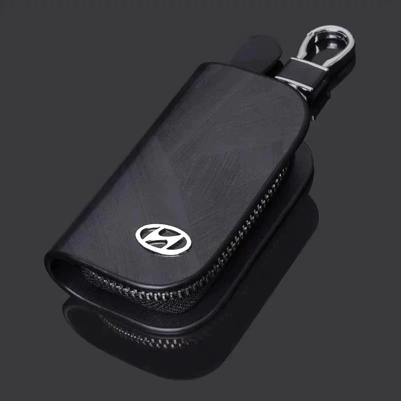 Capa de Chave Automotiva Artesanal em Couro - JettaLux™ (Pague 1 Leve 2 - Marrom + Preta)